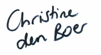 Signature de Christine den Boer